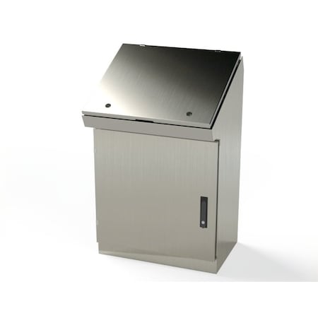 Saginaw Control & Engineering 1/4 Turn Latch, 3 Point Latch with Keyed Handle Electrical Enclosures, 40-1/4 in H, 15-1/2 in D SCE-402516SDCSS6